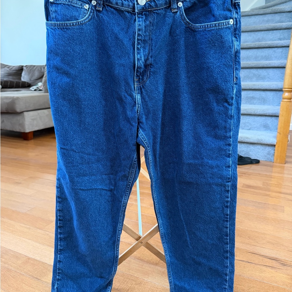 Mango Deep Blue Mom Jeans